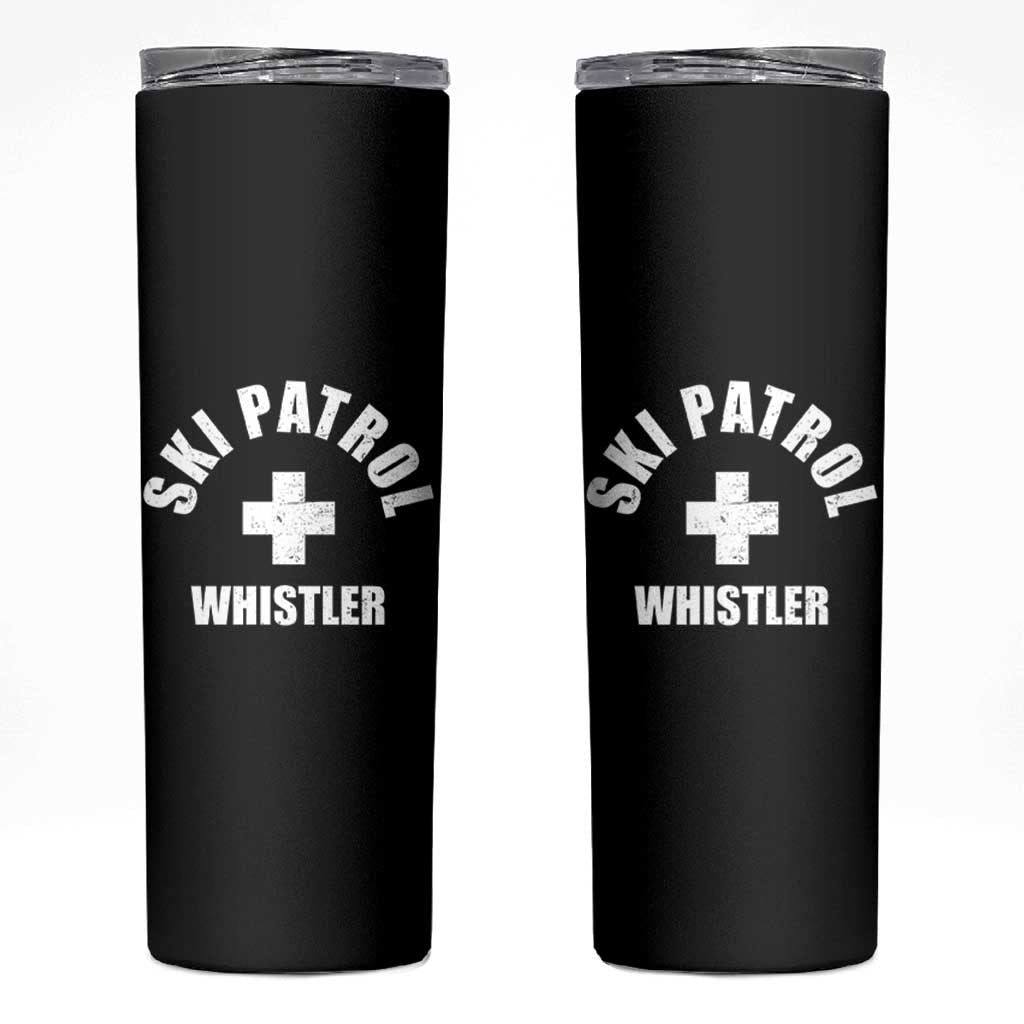 Ski Patrol Whistler Skinny Tumbler Winter Slopes Skiing Snowboarding - Wonder Print Shop
