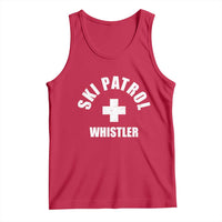 Ski Patrol Whistler Tank Top Winter Slopes Skiing Snowboarding - Wonder Print Shop