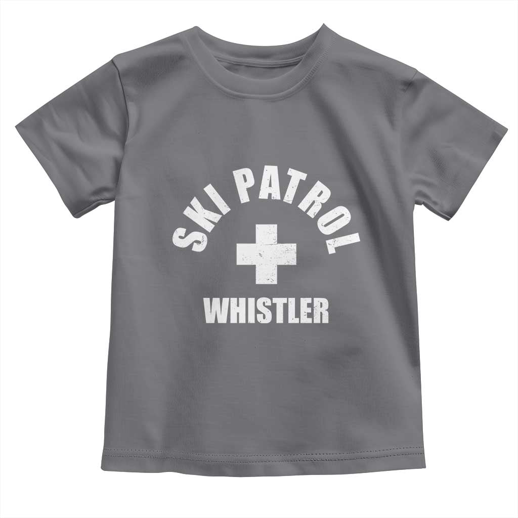 Ski Patrol Whistler Toddler T Shirt Winter Slopes Skiing Snowboarding - Wonder Print Shop