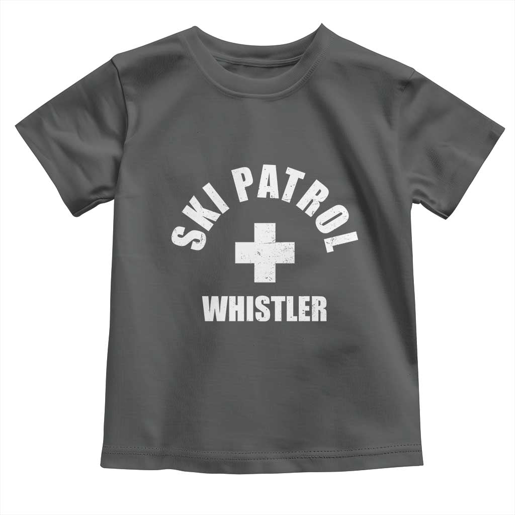 Ski Patrol Whistler Toddler T Shirt Winter Slopes Skiing Snowboarding - Wonder Print Shop