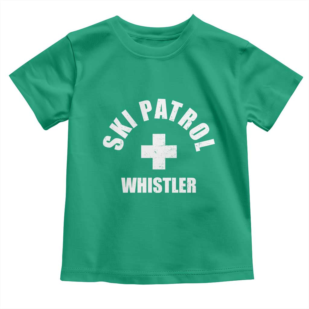 Ski Patrol Whistler Toddler T Shirt Winter Slopes Skiing Snowboarding - Wonder Print Shop