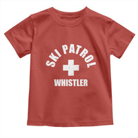 Ski Patrol Whistler Toddler T Shirt Winter Slopes Skiing Snowboarding - Wonder Print Shop