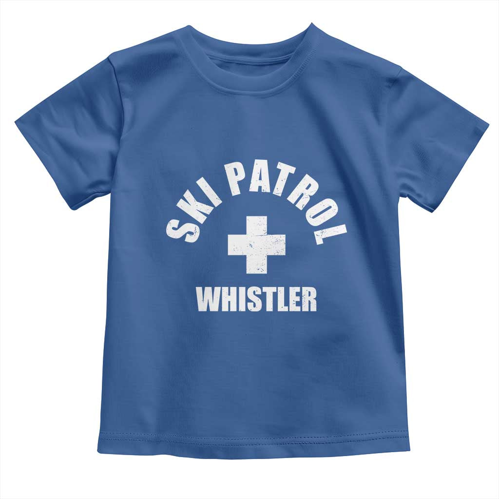 Ski Patrol Whistler Toddler T Shirt Winter Slopes Skiing Snowboarding - Wonder Print Shop