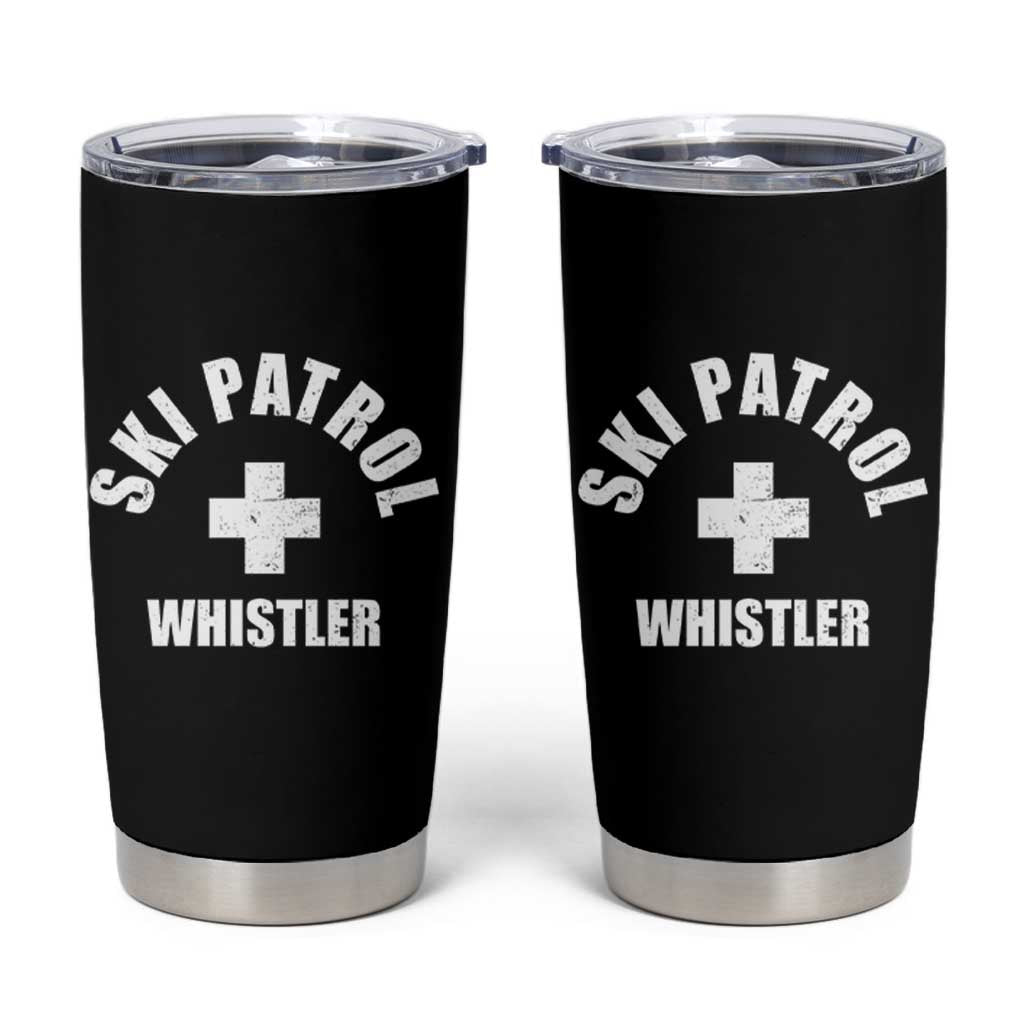 Ski Patrol Whistler Tumbler Cup Winter Slopes Skiing Snowboarding - Wonder Print Shop