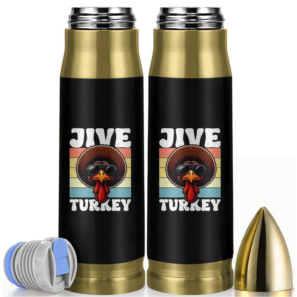 Funny Jive Thanksgiving Turkey Day Bullet Tumbler Retro Afro Black Turkey - Wonder Print Shop