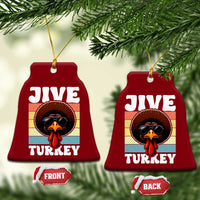 Funny Jive Thanksgiving Turkey Day Ceramic Ornament Retro Afro Black Turkey - Wonder Print Shop