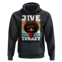 Funny Jive Thanksgiving Turkey Day Hoodie Retro Afro Black Turkey - Wonder Print Shop