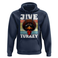 Funny Jive Thanksgiving Turkey Day Hoodie Retro Afro Black Turkey - Wonder Print Shop