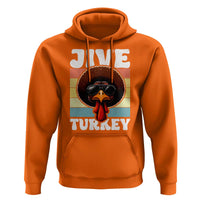 Funny Jive Thanksgiving Turkey Day Hoodie Retro Afro Black Turkey - Wonder Print Shop