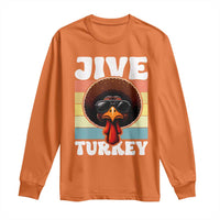 Funny Jive Thanksgiving Turkey Day Long Sleeve Shirt Retro Afro Black Turkey - Wonder Print Shop