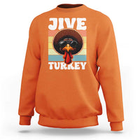 Funny Jive Thanksgiving Turkey Day Sweatshirt Retro Afro Black Turkey - Wonder Print Shop