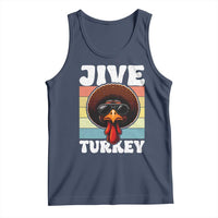 Funny Jive Thanksgiving Turkey Day Tank Top Retro Afro Black Turkey - Wonder Print Shop