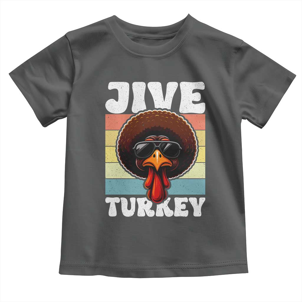 Funny Jive Thanksgiving Turkey Day Toddler T Shirt Retro Afro Black Turkey - Wonder Print Shop