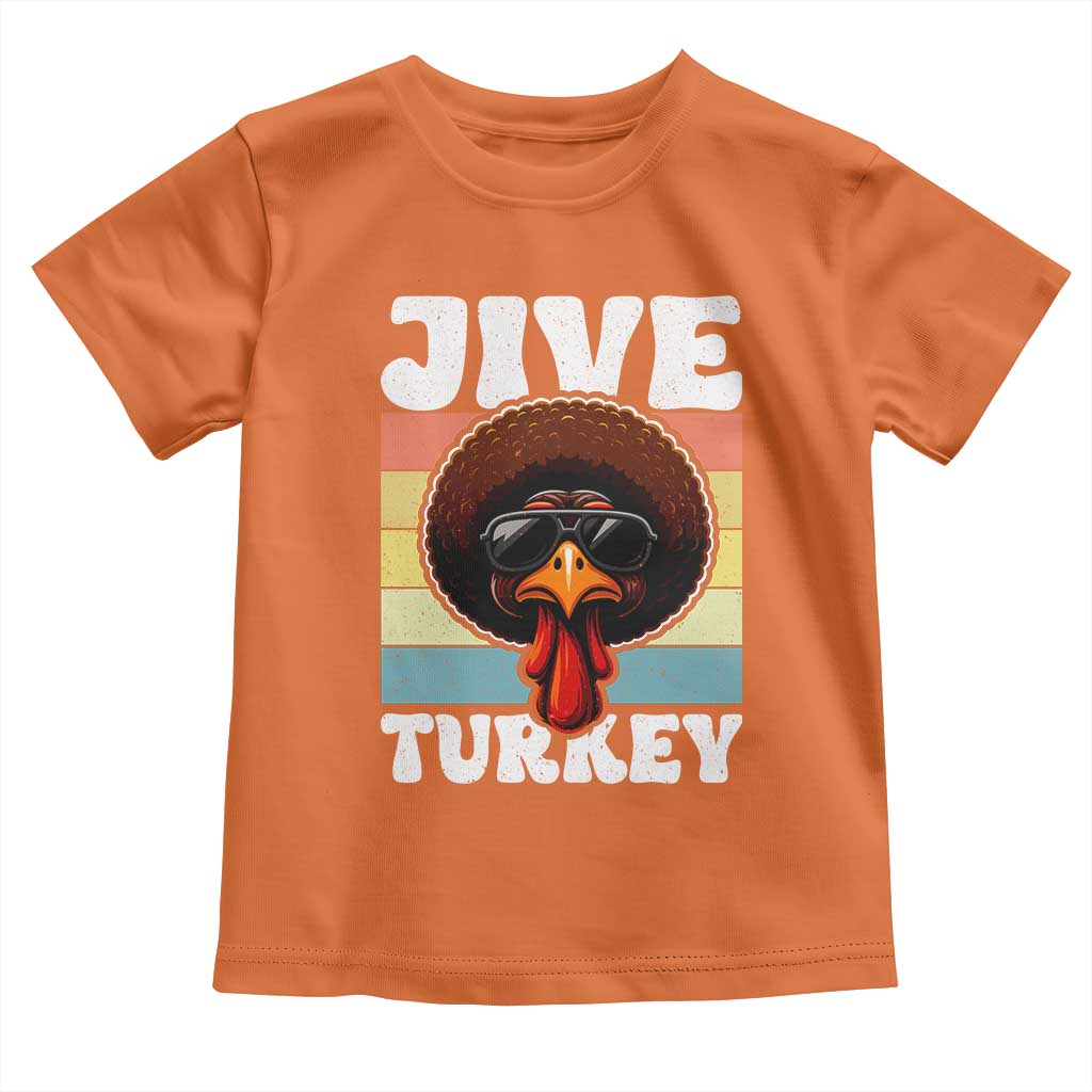 Funny Jive Thanksgiving Turkey Day Toddler T Shirt Retro Afro Black Turkey - Wonder Print Shop