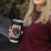 Funny Jive Thanksgiving Turkey Day Tumbler Cup Retro Afro Black Turkey - Wonder Print Shop