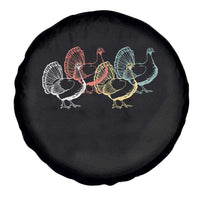 Thanksgiving Turkey Day Retro Poultry Holiday Spare Tire Cover - Wonder Print Shop