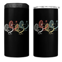Thanksgiving Turkey Day Retro Poultry Holiday 4 in 1 Can Cooler Tumbler - Wonder Print Shop