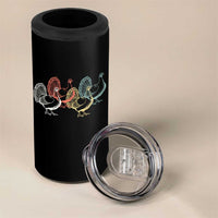 Thanksgiving Turkey Day Retro Poultry Holiday 4 in 1 Can Cooler Tumbler - Wonder Print Shop