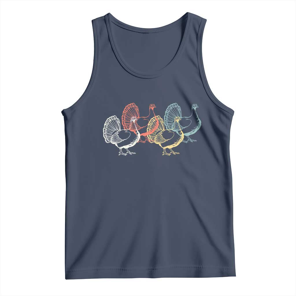 Thanksgiving Turkey Day Retro Poultry Holiday Tank Top - Wonder Print Shop