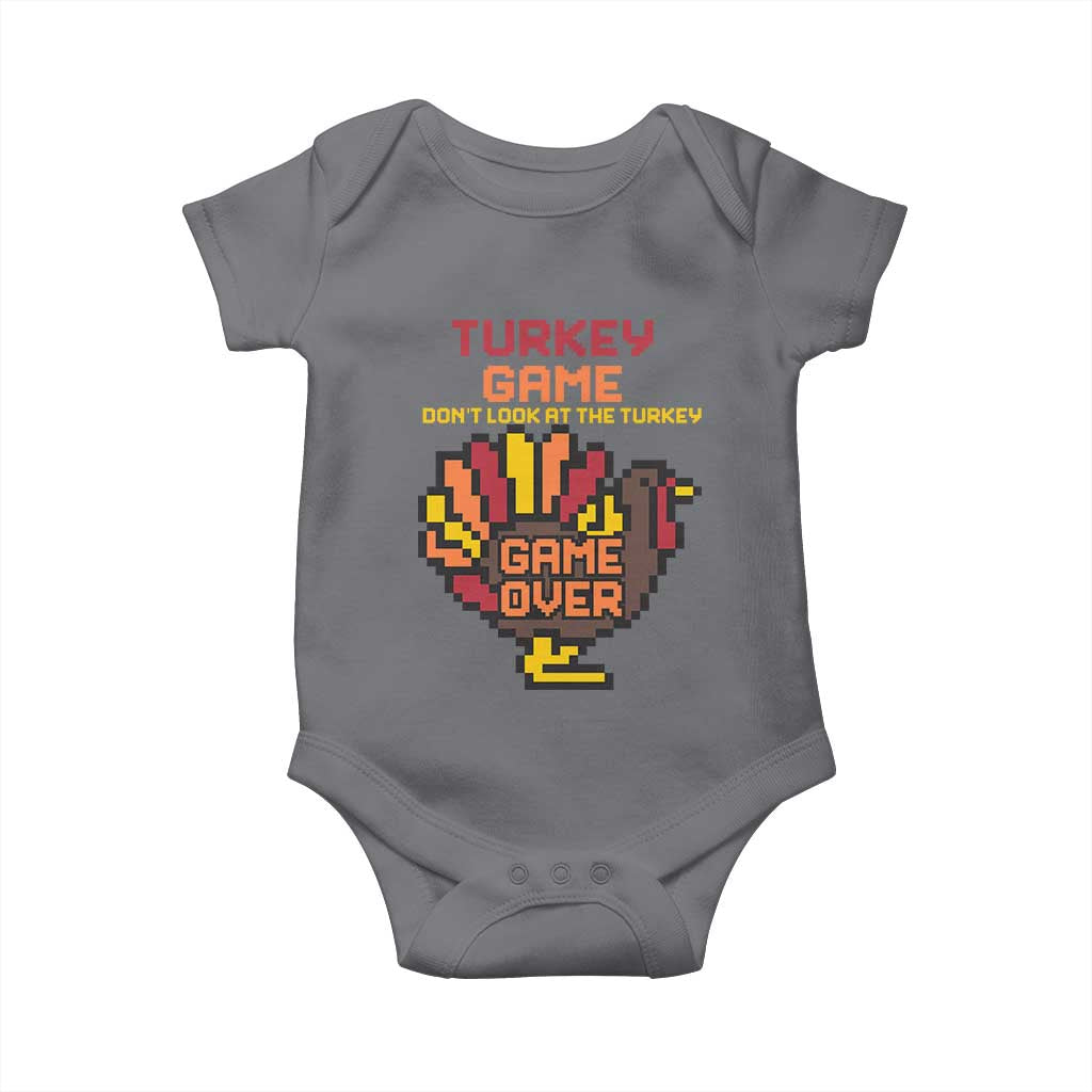 Funny Thanksgiving Turkey Baby Onesie Turkey Game Dont Look At The Turkey - Wonder Print Shop