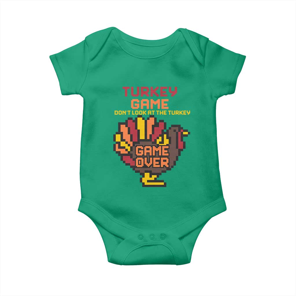 Funny Thanksgiving Turkey Baby Onesie Turkey Game Dont Look At The Turkey - Wonder Print Shop