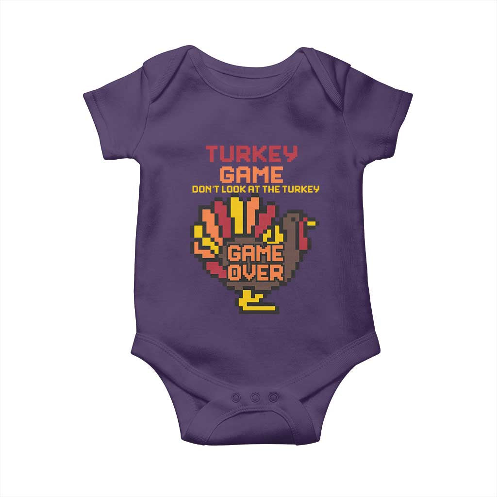 Funny Thanksgiving Turkey Baby Onesie Turkey Game Dont Look At The Turkey - Wonder Print Shop