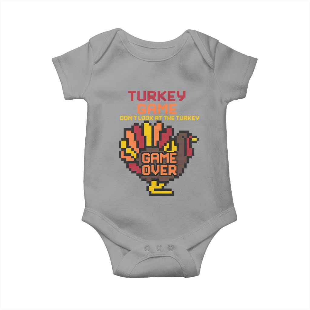 Funny Thanksgiving Turkey Baby Onesie Turkey Game Dont Look At The Turkey - Wonder Print Shop