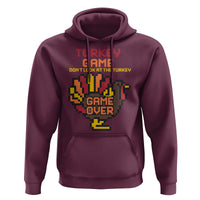 Funny Thanksgiving Turkey Hoodie Turkey Game Dont Look At The Turkey - Wonder Print Shop
