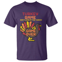 Funny Thanksgiving Turkey T Shirt Turkey Game Dont Look At The Turkey - Wonder Print Shop
