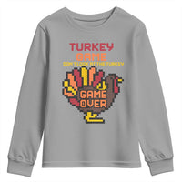 Funny Thanksgiving Turkey Youth Sweatshirt Turkey Game Dont Look At The Turkey - Wonder Print Shop