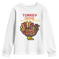 Funny Thanksgiving Turkey Youth Sweatshirt Turkey Game Dont Look At The Turkey - Wonder Print Shop