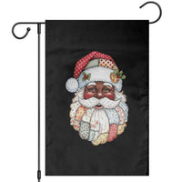African American Christmas Retro Patchwork Black Santa Garden Flag - Wonder Print Shop