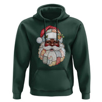 African American Christmas Retro Patchwork Black Santa Hoodie - Wonder Print Shop