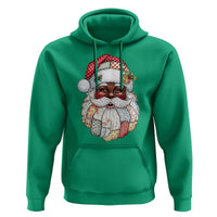 African American Christmas Retro Patchwork Black Santa Hoodie - Wonder Print Shop