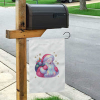 Iridescent Christmas Santa Printed Coquette Xmas Garden Flag - Wonder Print Shop