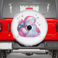 Iridescent Christmas Santa Printed Coquette Xmas Spare Tire Cover - Wonder Print Shop