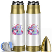 Iridescent Christmas Santa Printed Coquette Xmas Bullet Tumbler - Wonder Print Shop