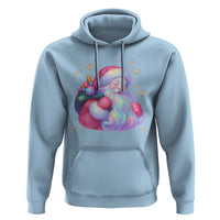 Iridescent Christmas Santa Printed Coquette Xmas Hoodie - Wonder Print Shop