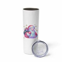 Iridescent Christmas Santa Printed Coquette Xmas Skinny Tumbler - Wonder Print Shop