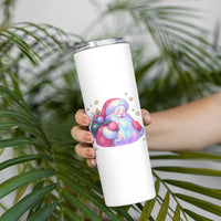 Iridescent Christmas Santa Printed Coquette Xmas Skinny Tumbler - Wonder Print Shop