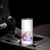 Iridescent Christmas Santa Printed Coquette Xmas Skinny Tumbler - Wonder Print Shop