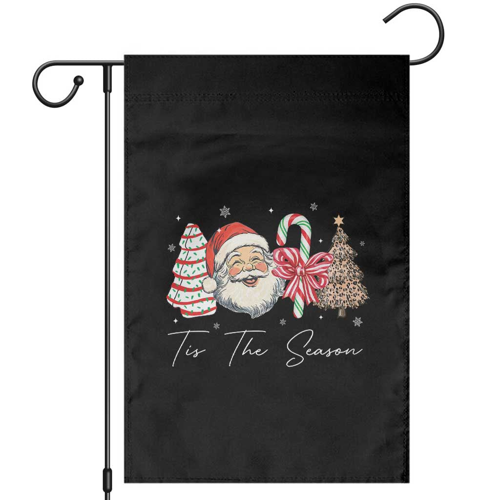 Funny Tis The Season Christmas Garden Flag Xmas Holiday Family Matching Santa Xmas Tree - Wonder Print Shop