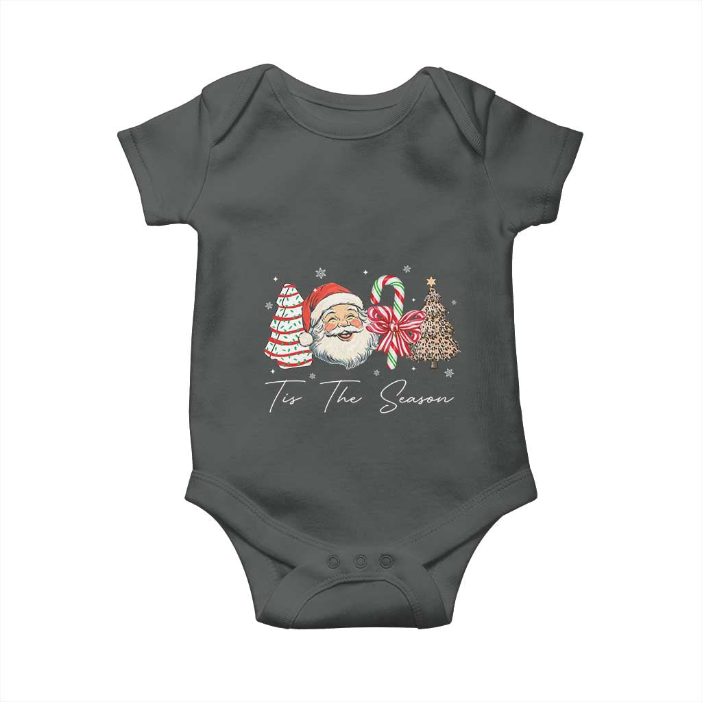 Funny Tis The Season Christmas Baby Onesie Xmas Holiday Family Matching Santa Xmas Tree - Wonder Print Shop
