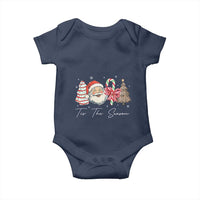 Funny Tis The Season Christmas Baby Onesie Xmas Holiday Family Matching Santa Xmas Tree - Wonder Print Shop