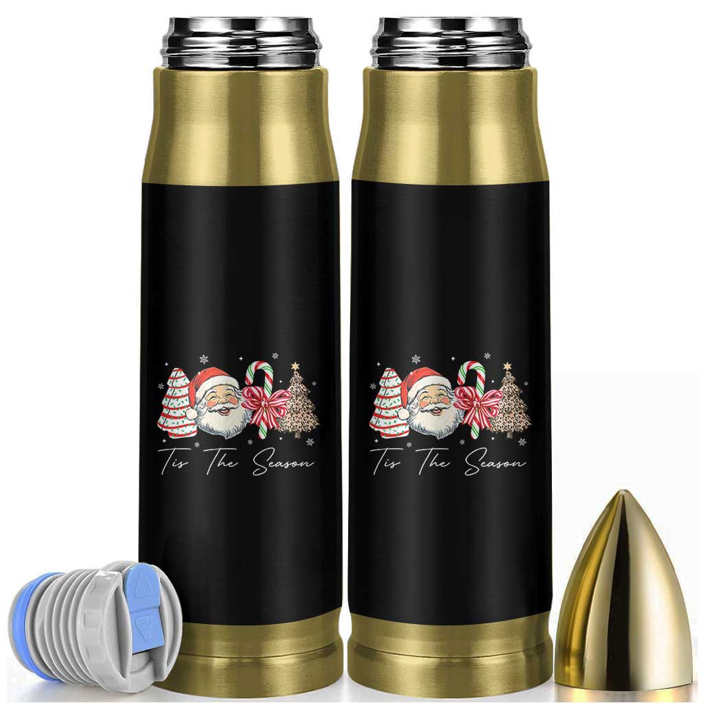 Funny Tis The Season Christmas Bullet Tumbler Xmas Holiday Family Matching Santa Xmas Tree - Wonder Print Shop