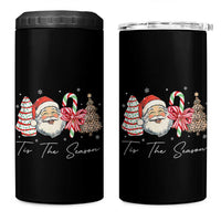 Funny Tis The Season Christmas 4 in 1 Can Cooler Tumbler Xmas Holiday Family Matching Santa Xmas Tree - Wonder Print Shop