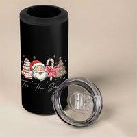 Funny Tis The Season Christmas 4 in 1 Can Cooler Tumbler Xmas Holiday Family Matching Santa Xmas Tree - Wonder Print Shop