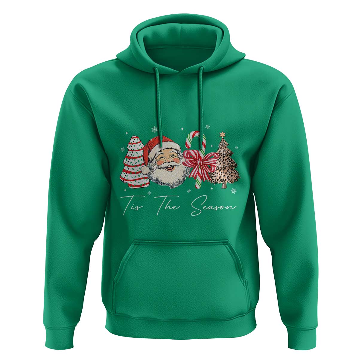 Funny Tis The Season Christmas Hoodie Xmas Holiday Family Matching Santa Xmas Tree - Wonder Print Shop