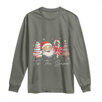 Funny Tis The Season Christmas Long Sleeve Shirt Xmas Holiday Family Matching Santa Xmas Tree - Wonder Print Shop