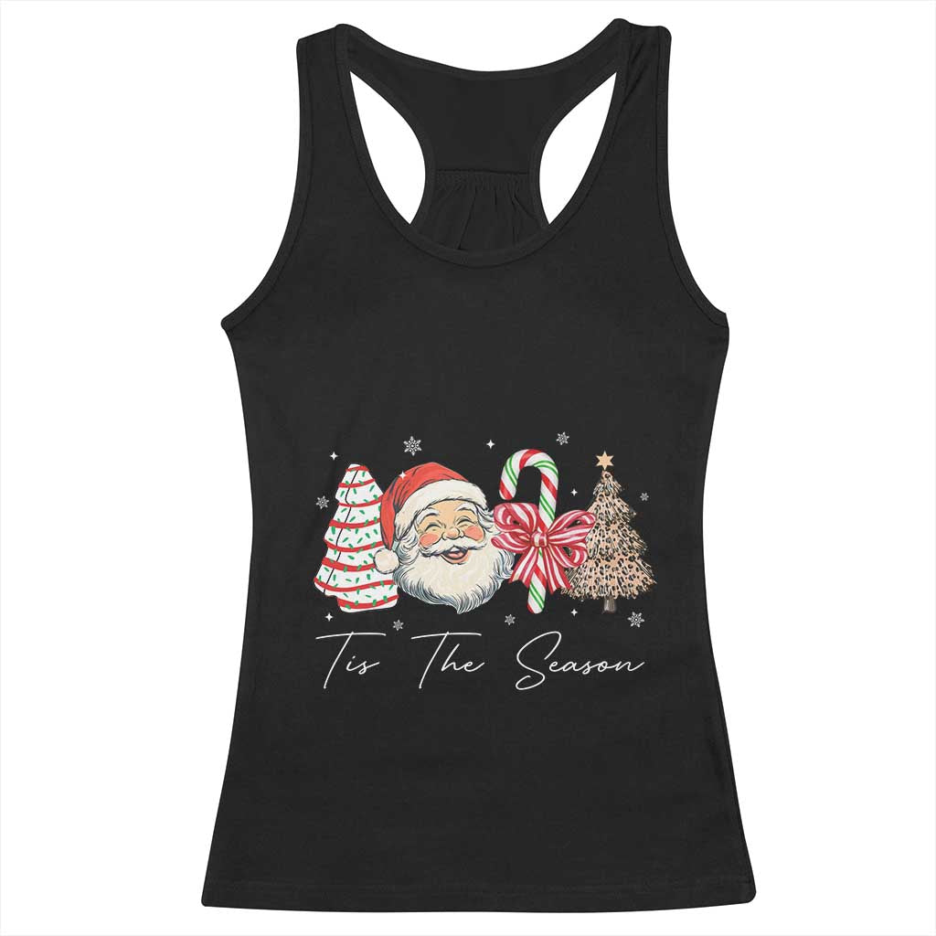 Funny Tis The Season Christmas Racerback Tank Top Xmas Holiday Family Matching Santa Xmas Tree - Wonder Print Shop